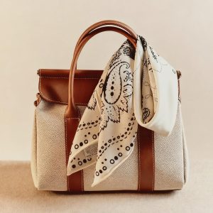 Natural Wool Mulberry Silk Scarf Small Square Gift