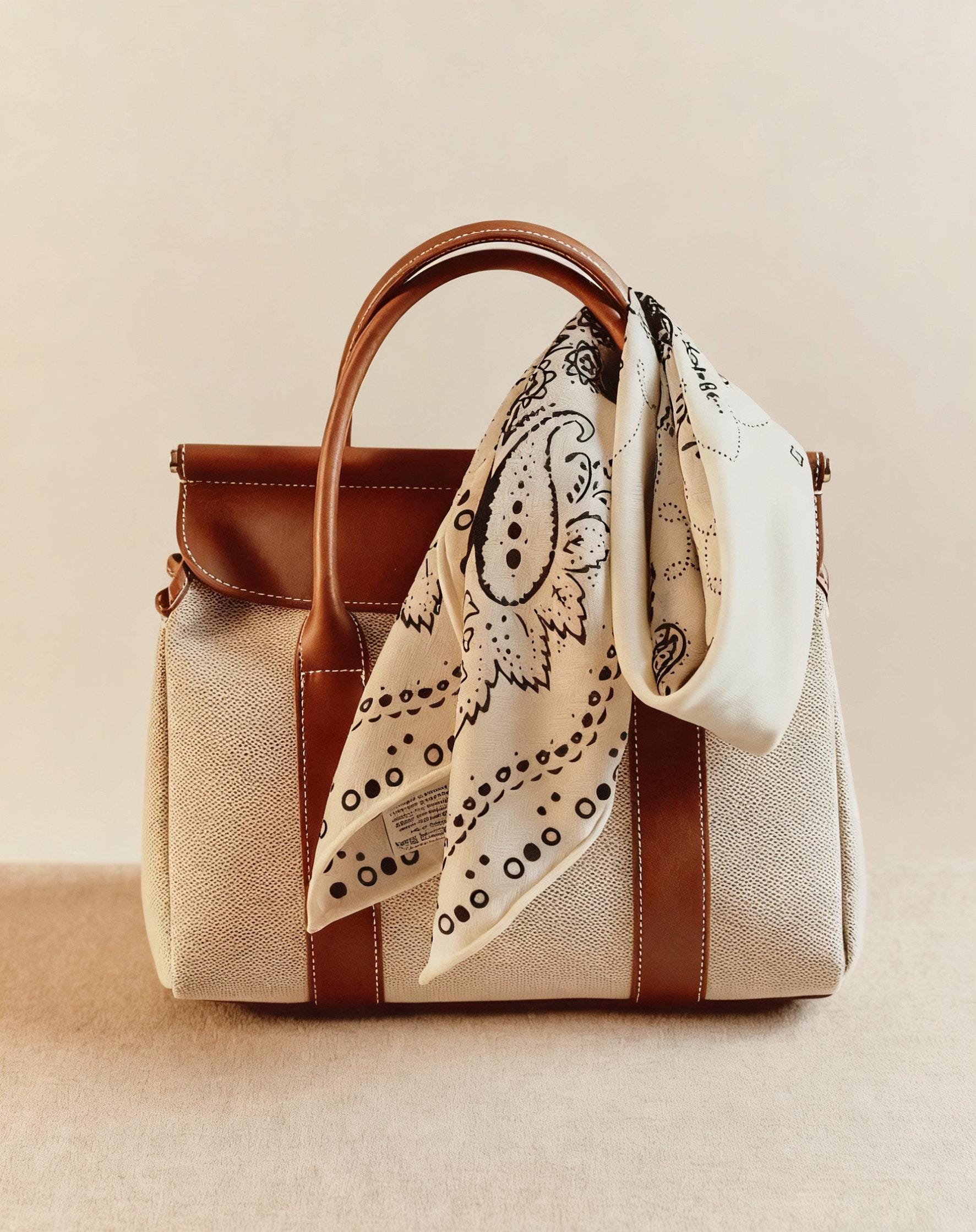 Natural Wool Mulberry Silk Scarf Small Square Gift