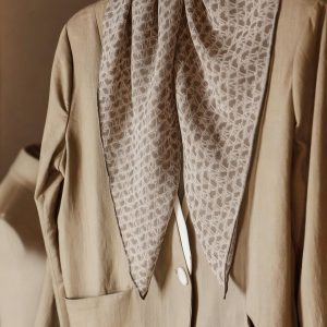 Natural Mulberry Silk Scarf Handmade Neckerchief Hair Wrist