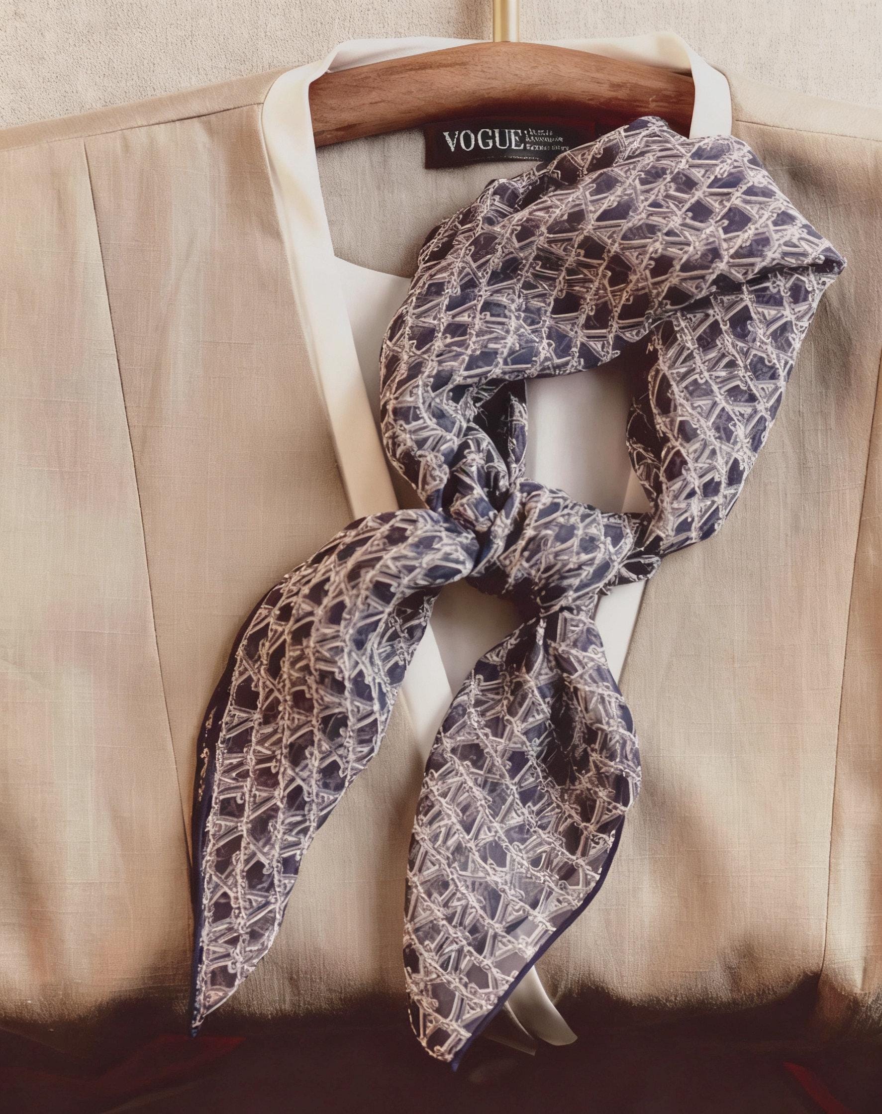 Natural Mulberry Silk Scarf Handmade Neckerchief Hair Wrist