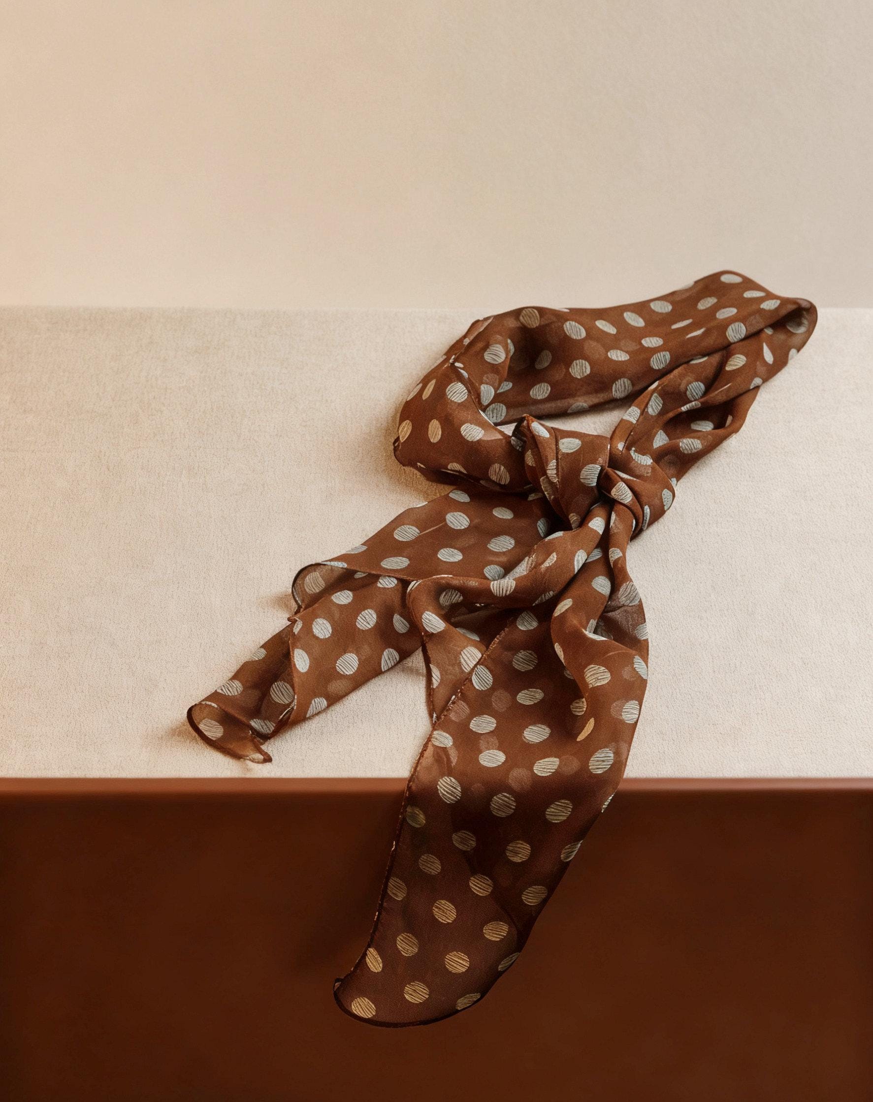 Double Sided Silk Natural Mulberry Square Scarf Elegant