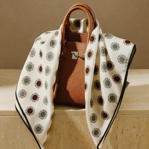 Mulberry Silk Scarf Women's Square Shawl.polka Dot Evening